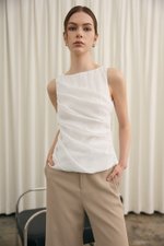 AYLIN PLEATED SLEEVELESS TOP