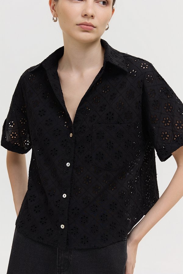 VALERINA EYELET SHIRT