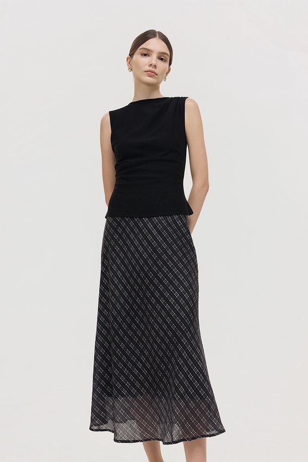 MAVIS CHECKERED BIAS SKIRT