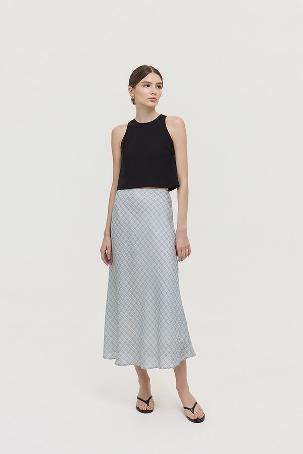 MAVIS CHECKERED BIAS SKIRT