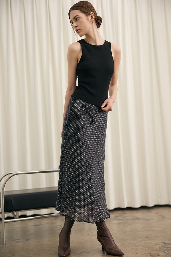 MAVIS CHECKERED BIAS SKIRT