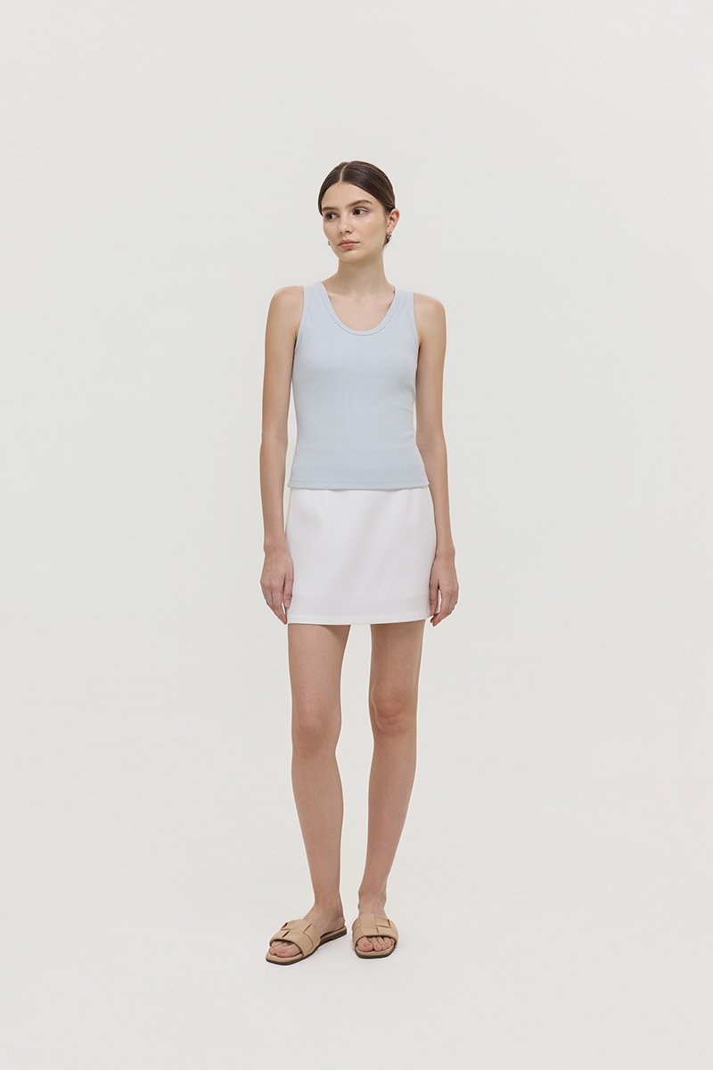 OLINA PADDED SCOOP NECK TANK TOP