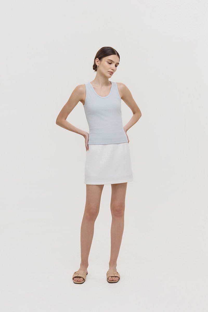 OLINA PADDED SCOOP NECK TANK TOP