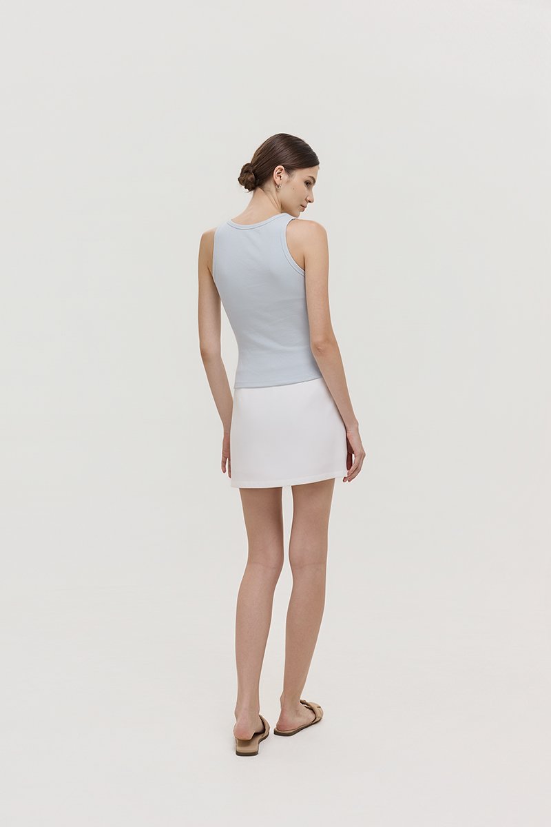 OLINA PADDED SCOOP NECK TANK TOP