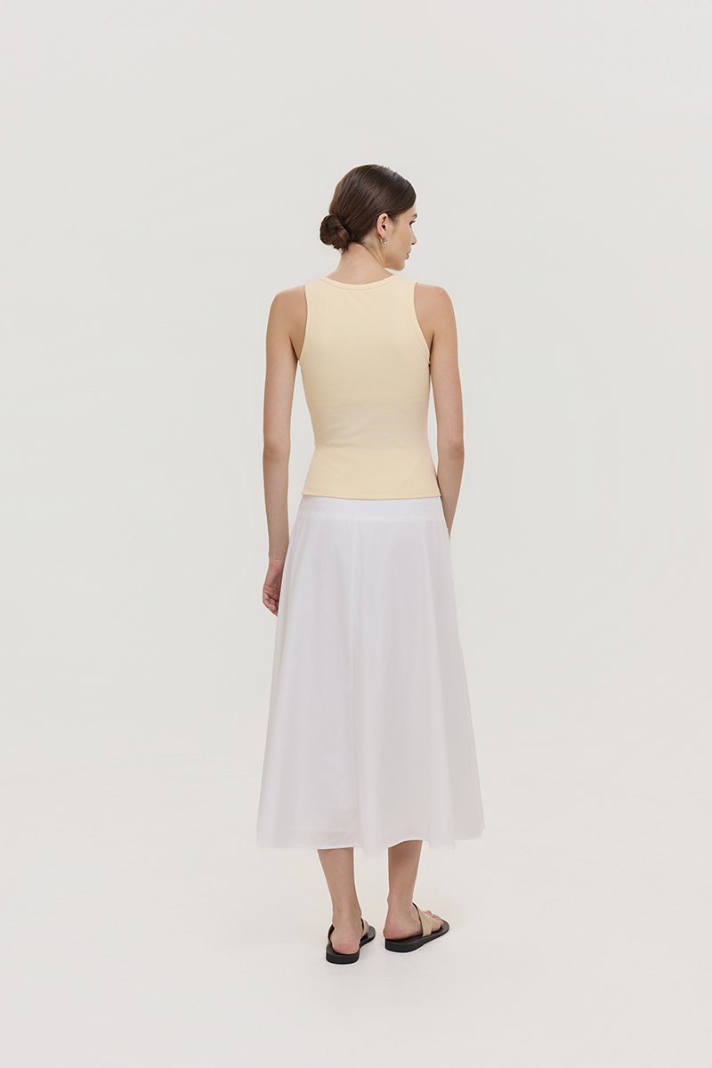 OLINA PADDED SCOOP NECK TANK TOP