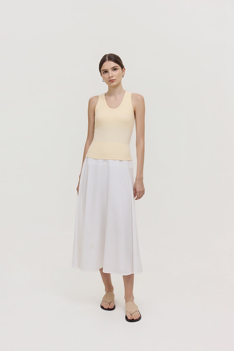 OLINA PADDED SCOOP NECK TANK TOP