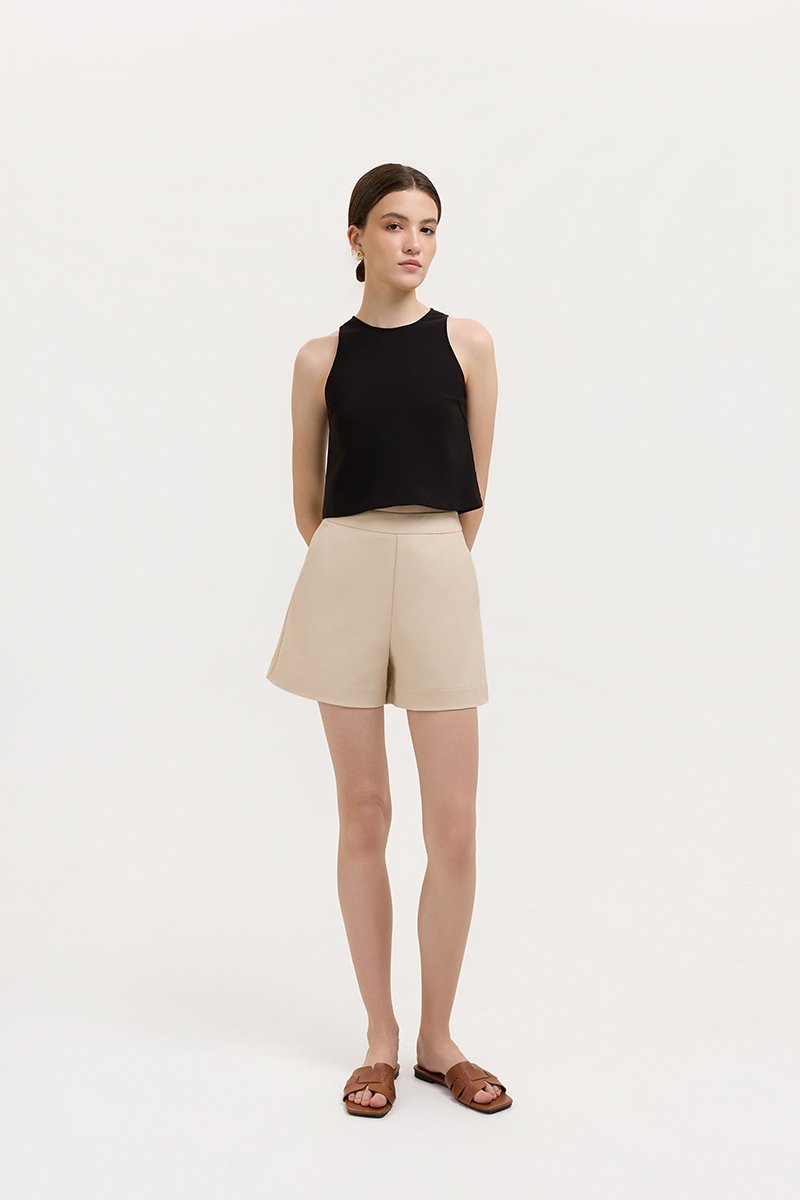 LYON HIGH WAISTED TAILORED SHORTS
