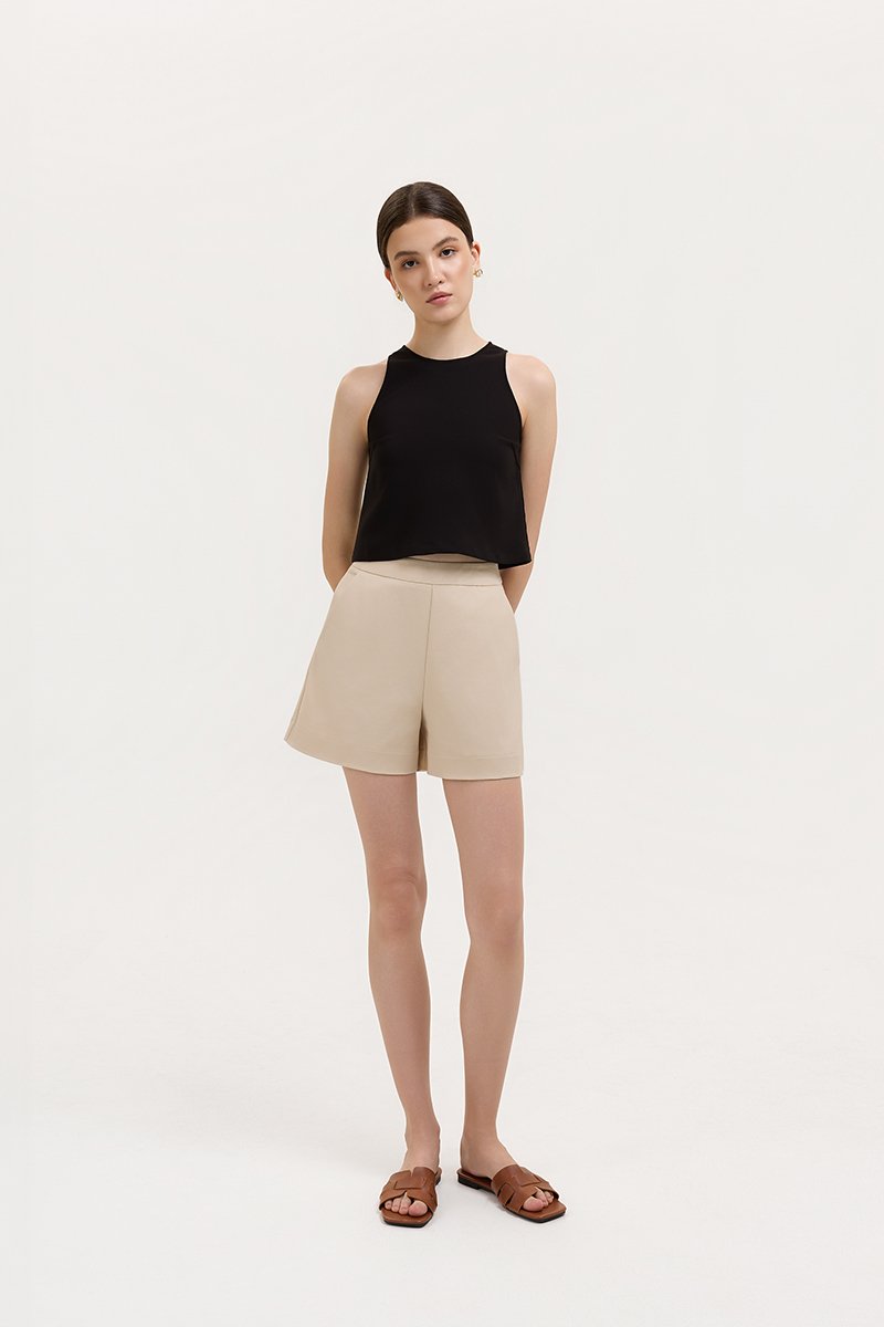 LYON HIGH WAISTED TAILORED SHORTS