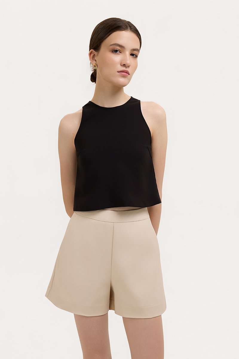 LYON HIGH WAISTED TAILORED SHORTS