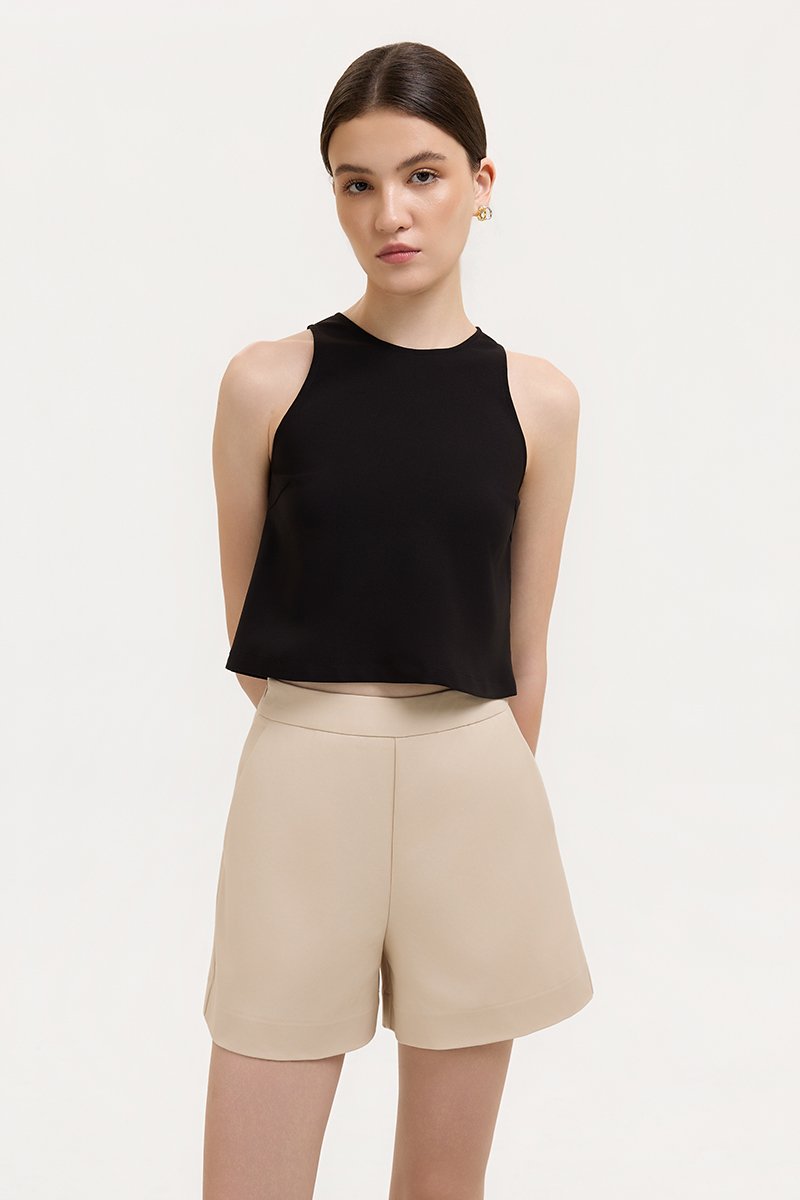 LYON HIGH WAISTED TAILORED SHORTS