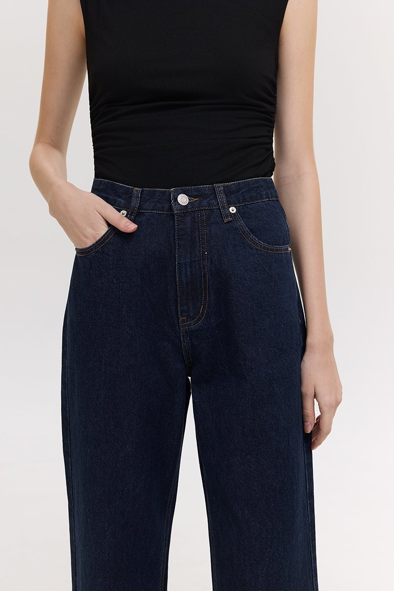 VERNICE FOLDED HEM JEANS