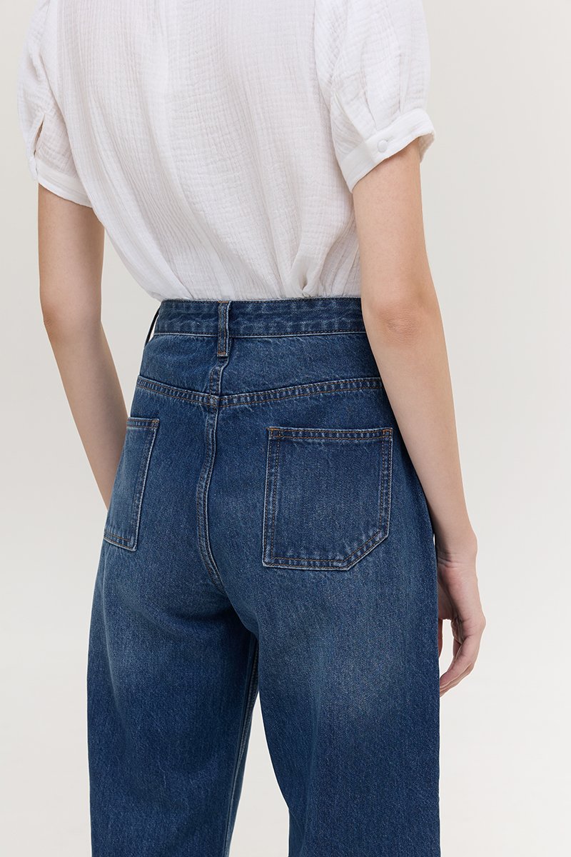 VERNICE FOLDED HEM JEANS
