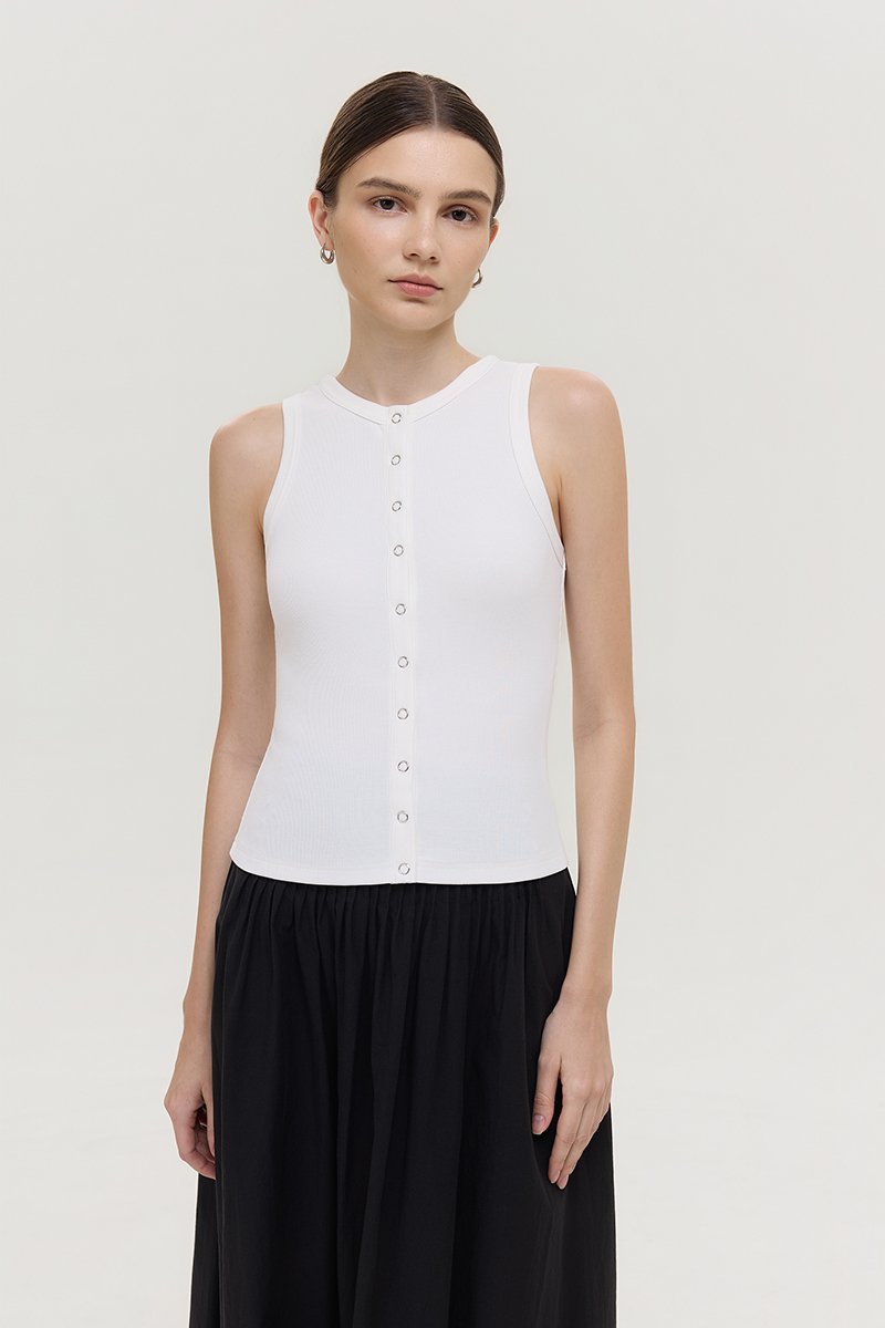 CLARRA MODAL BUTTONDOWN TANK