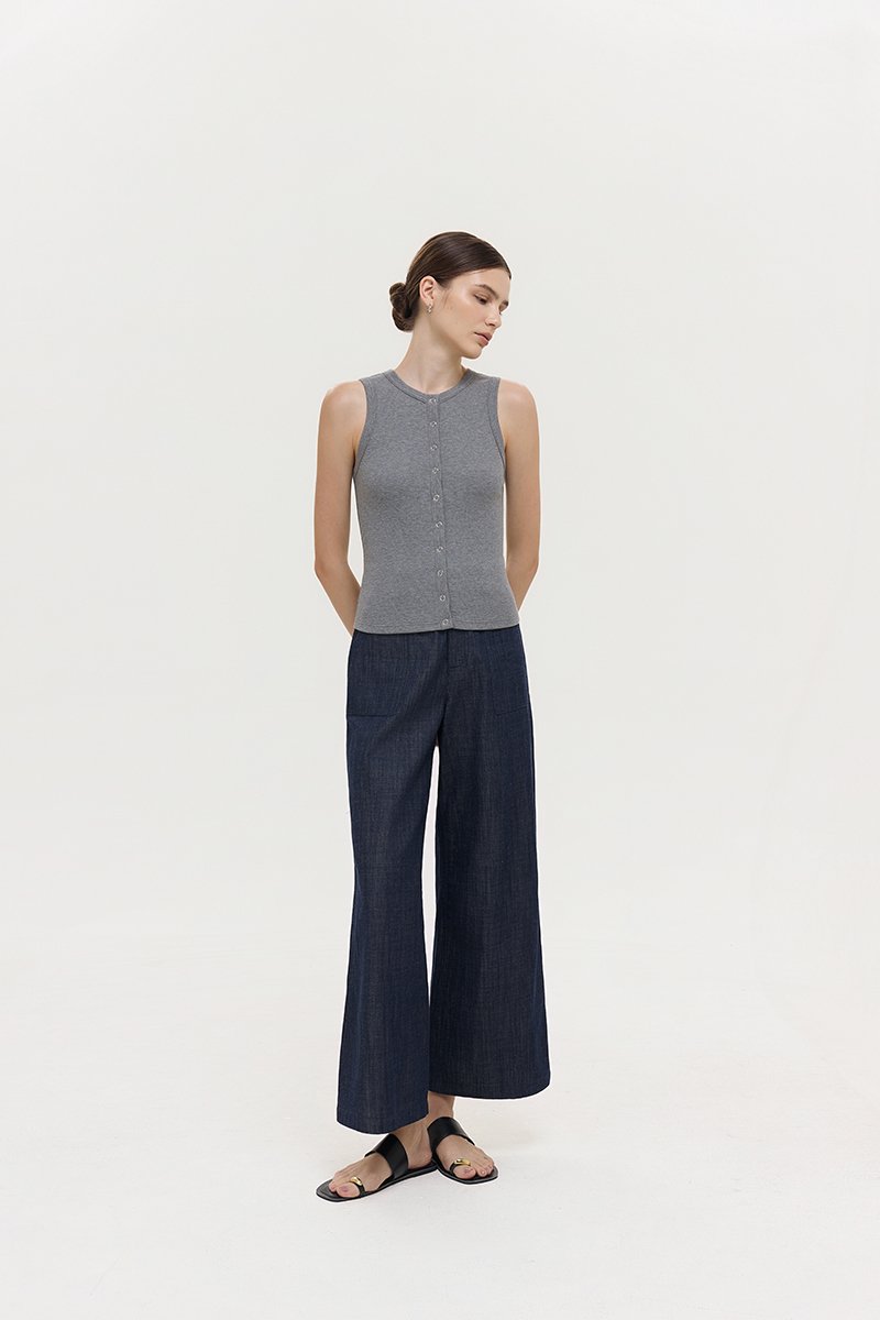 CLARRA MODAL BUTTONDOWN TANK
