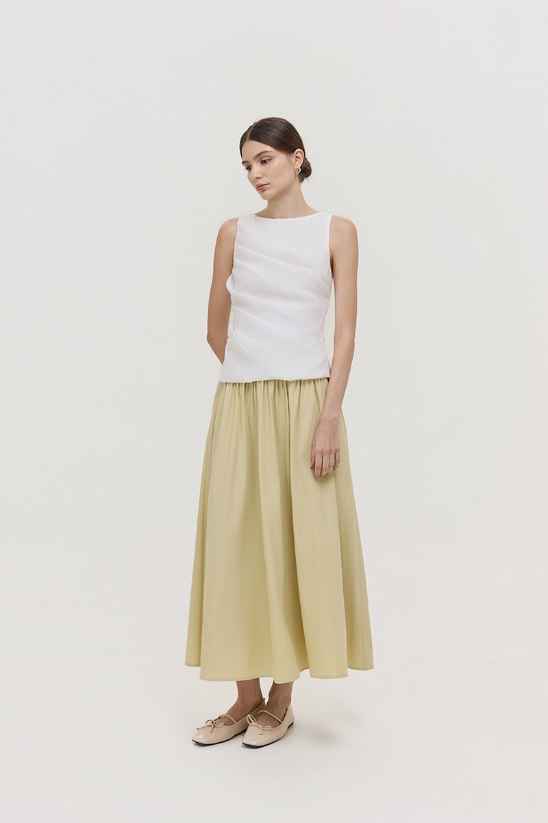AYLIN PLEATED SLEEVELESS TOP