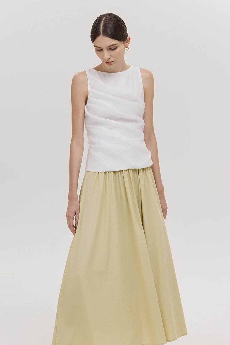 AYLIN PLEATED SLEEVELESS TOP