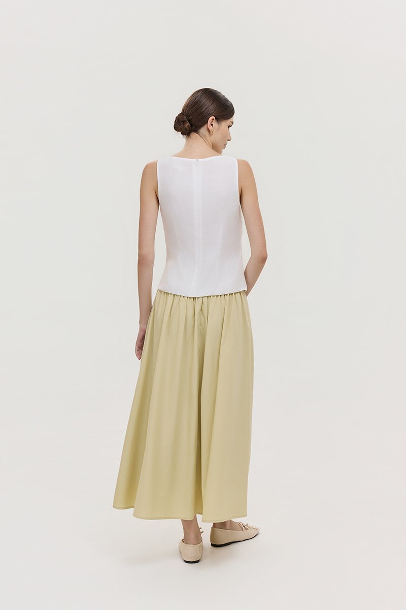 AYLIN PLEATED SLEEVELESS TOP