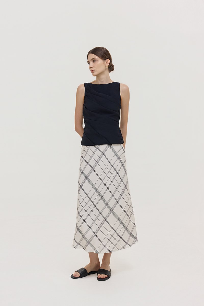 AYLIN PLEATED SLEEVELESS TOP
