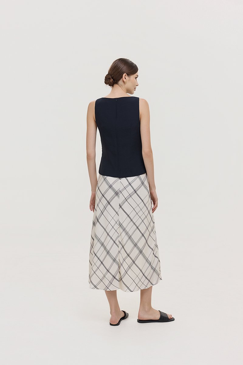 AYLIN PLEATED SLEEVELESS TOP