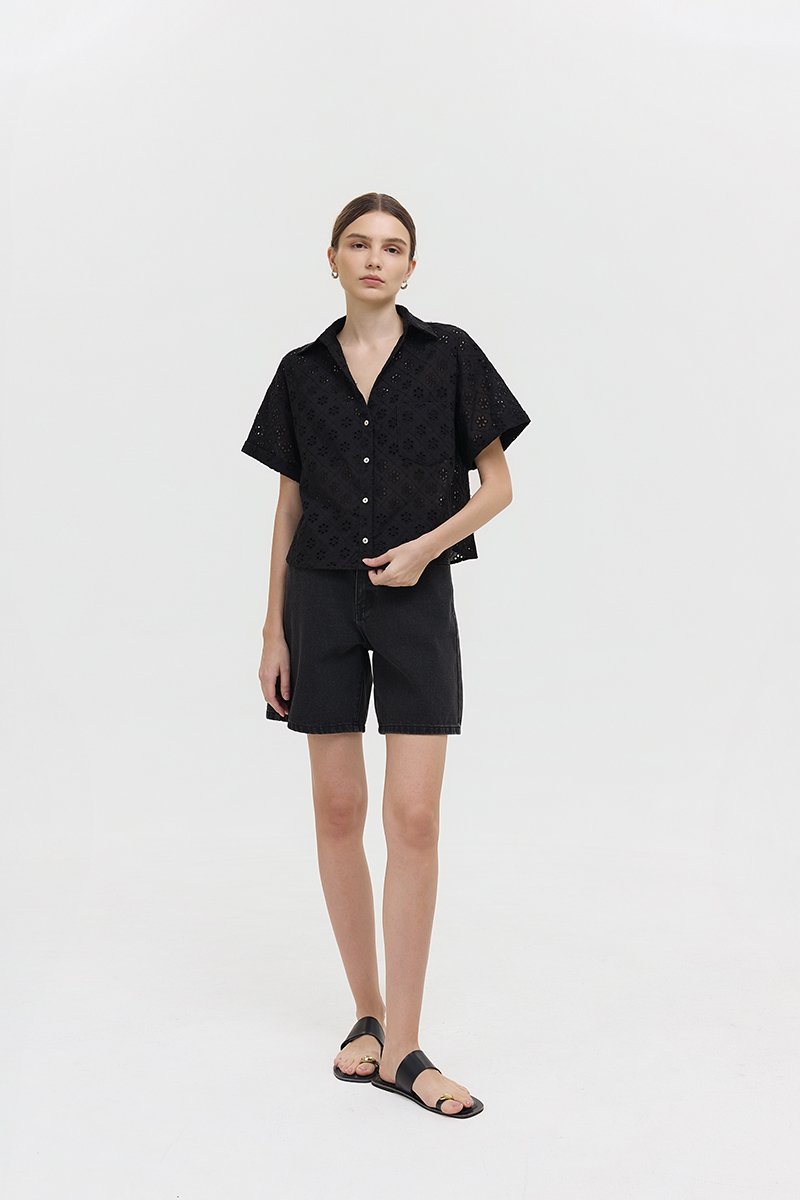VALERINA EYELET SHIRT