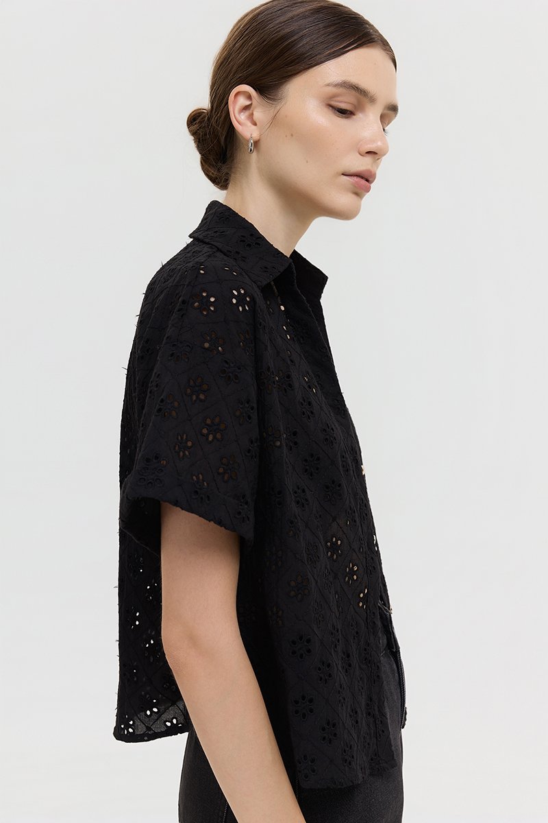 VALERINA EYELET SHIRT