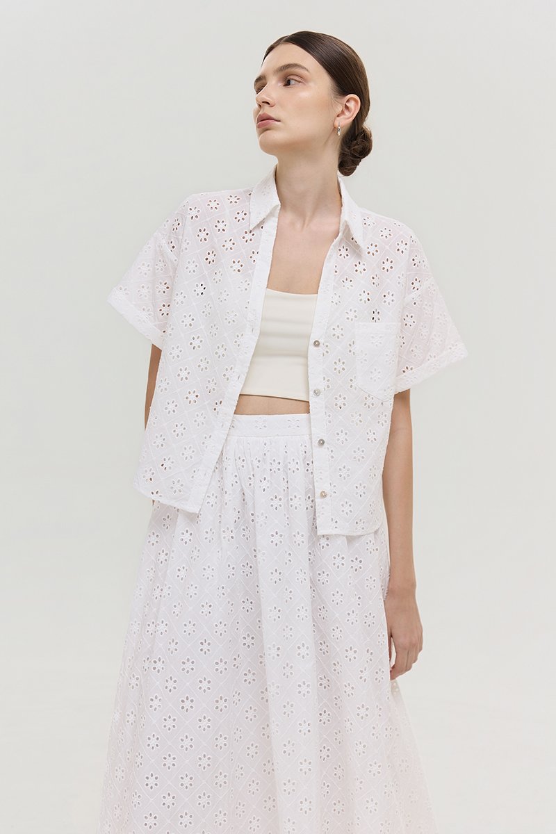 VALERINA EYELET SHIRT