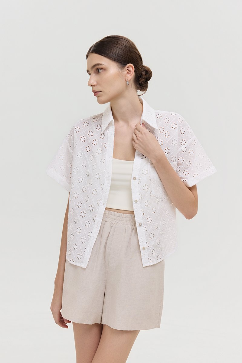VALERINA EYELET SHIRT