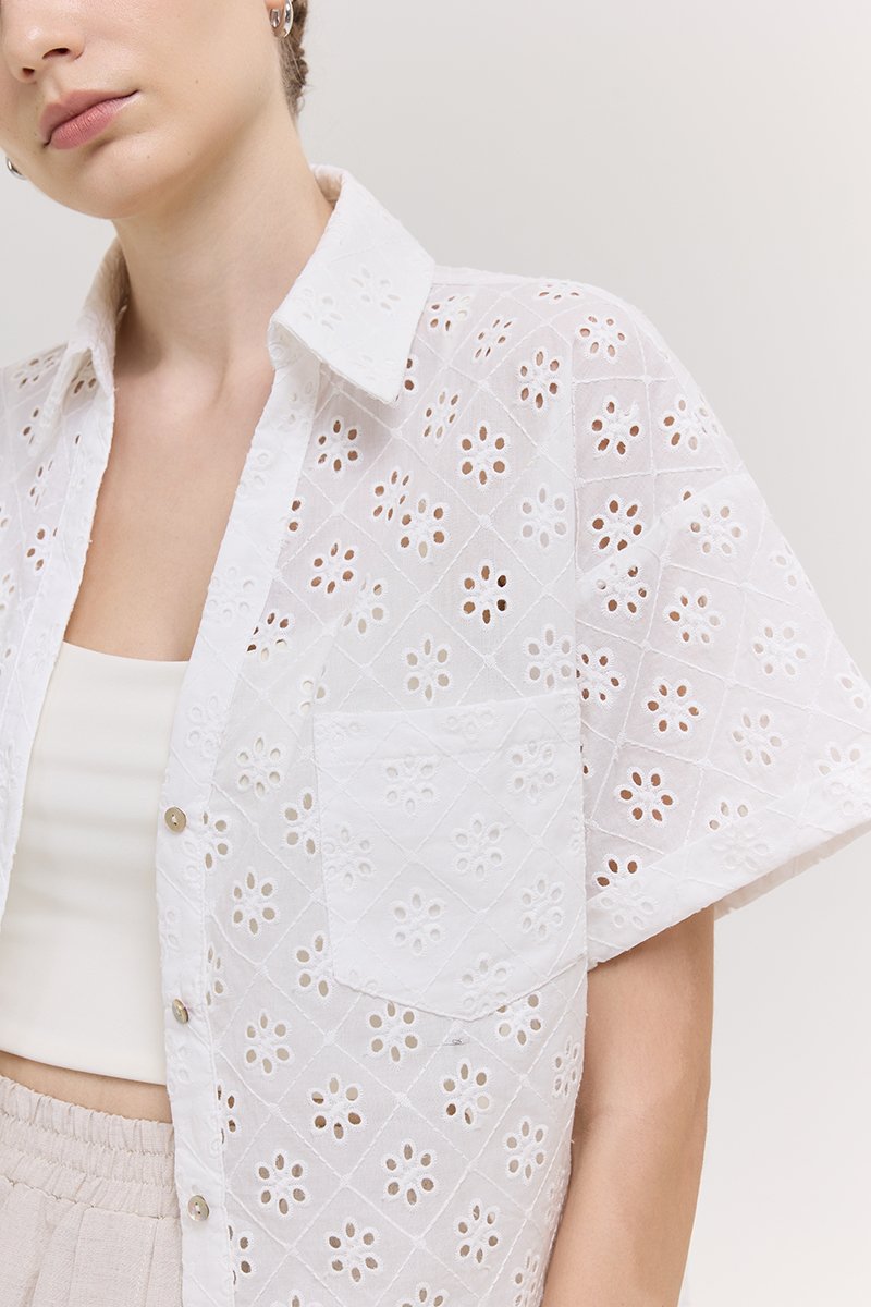VALERINA EYELET SHIRT