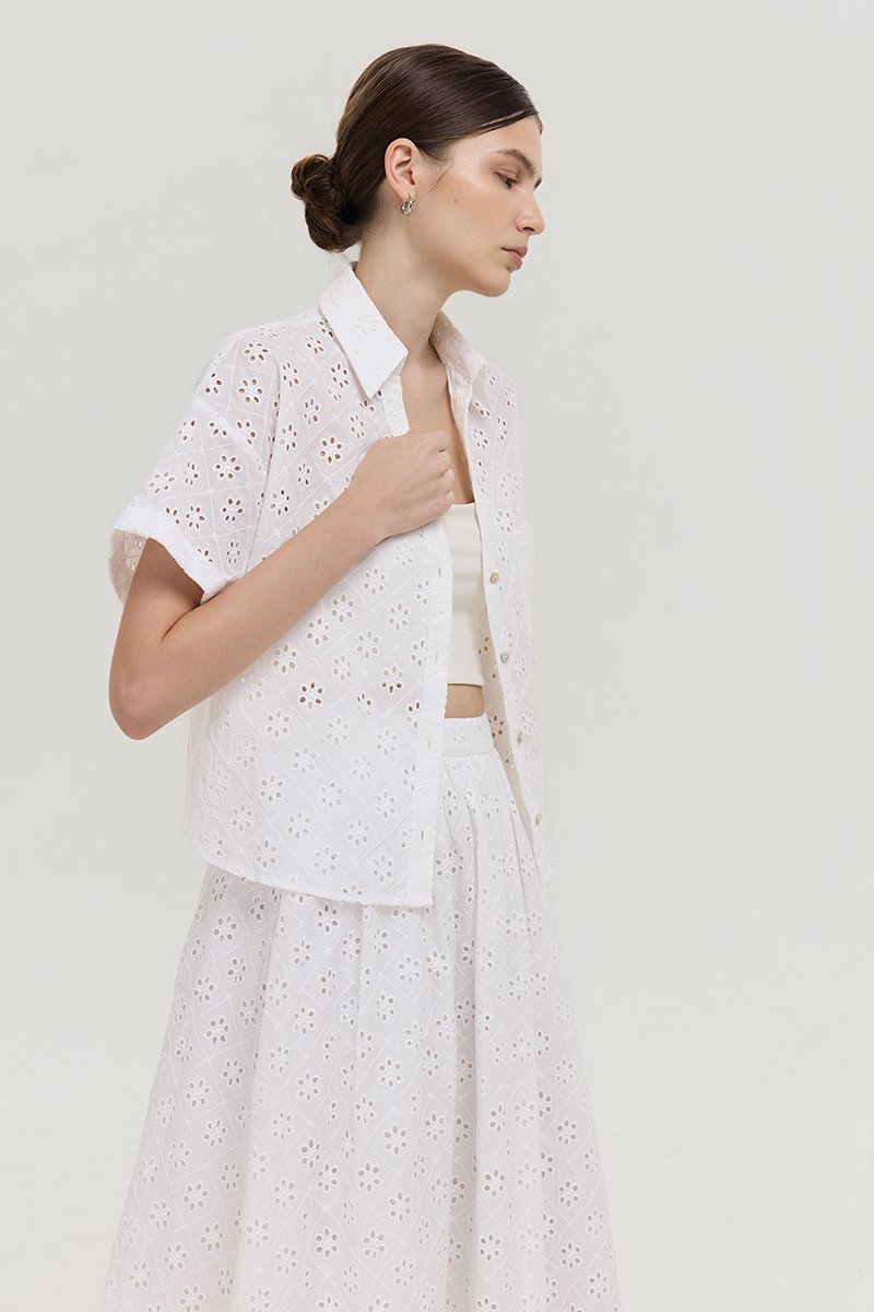 VALERINA EYELET SHIRT