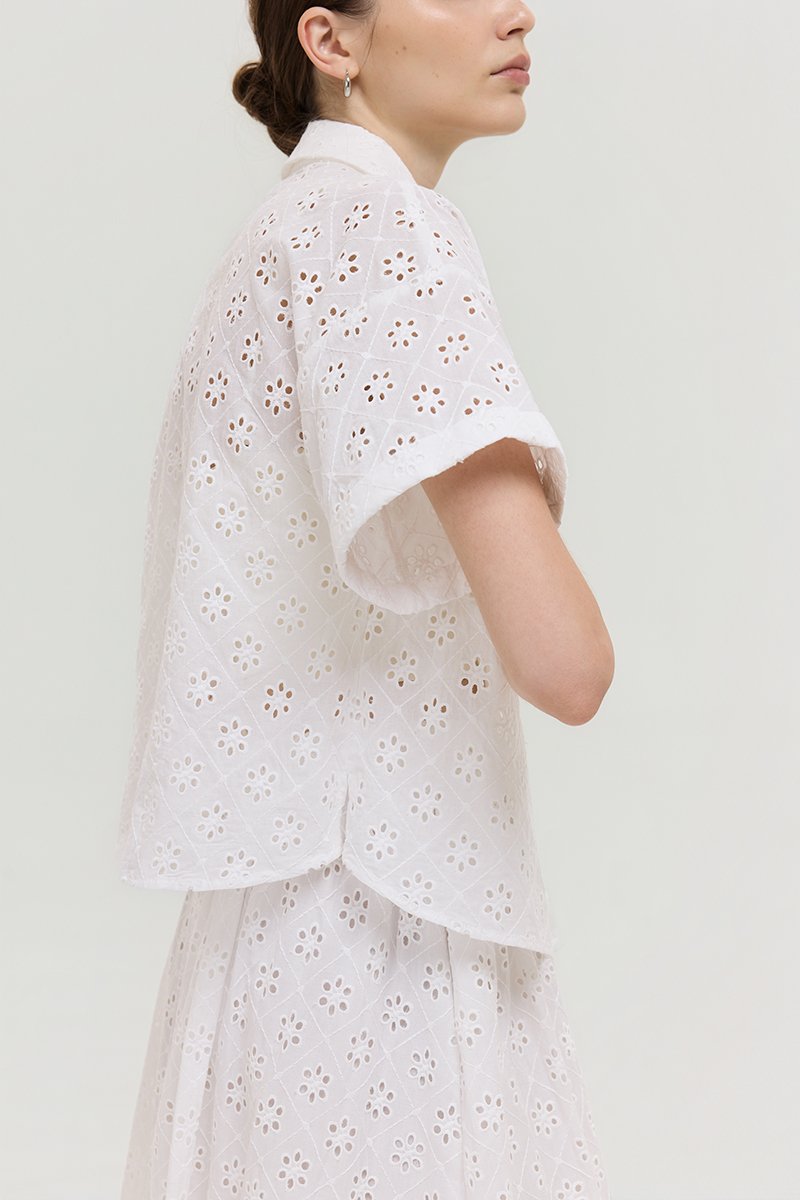 VALERINA EYELET SHIRT