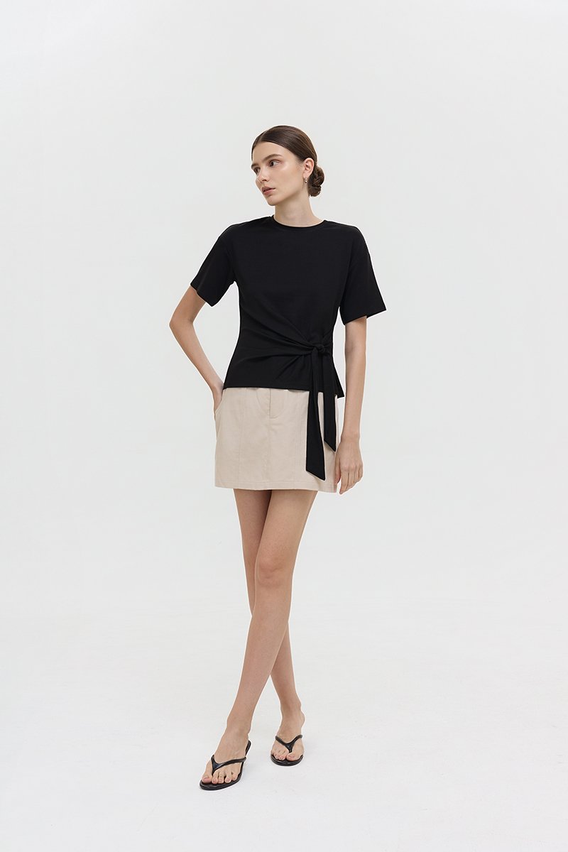 GINELLE SIDE KNOT TEE