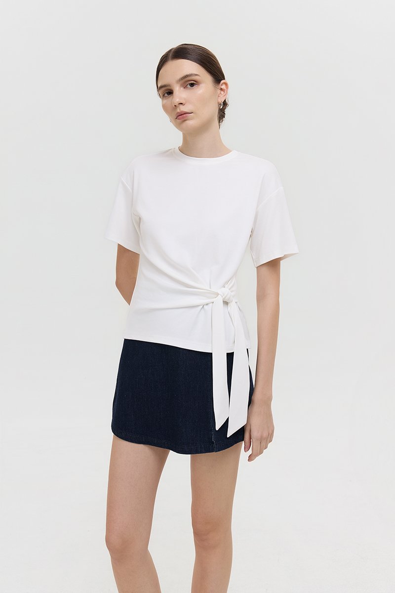 GINELLE SIDE KNOT TEE