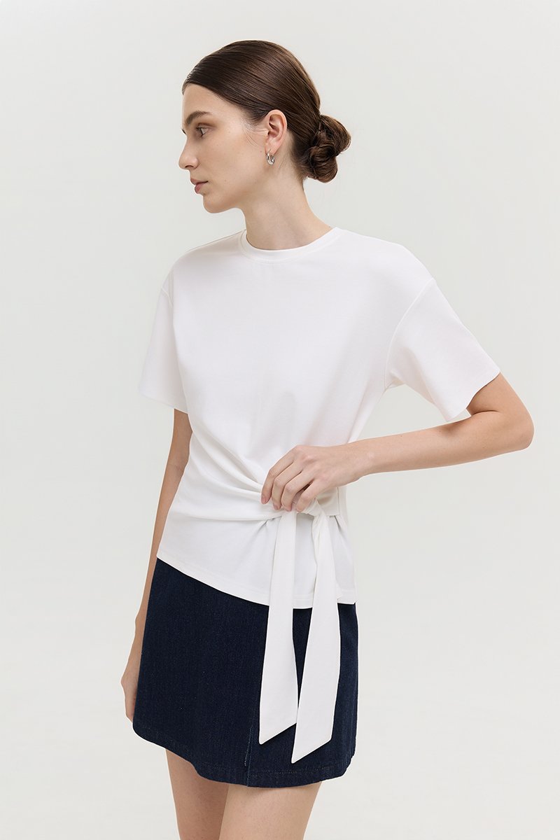 GINELLE SIDE KNOT TEE