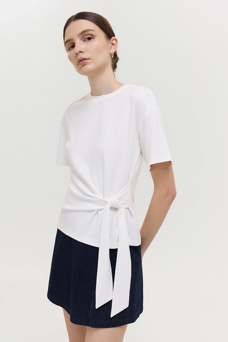 GINELLE SIDE KNOT TEE