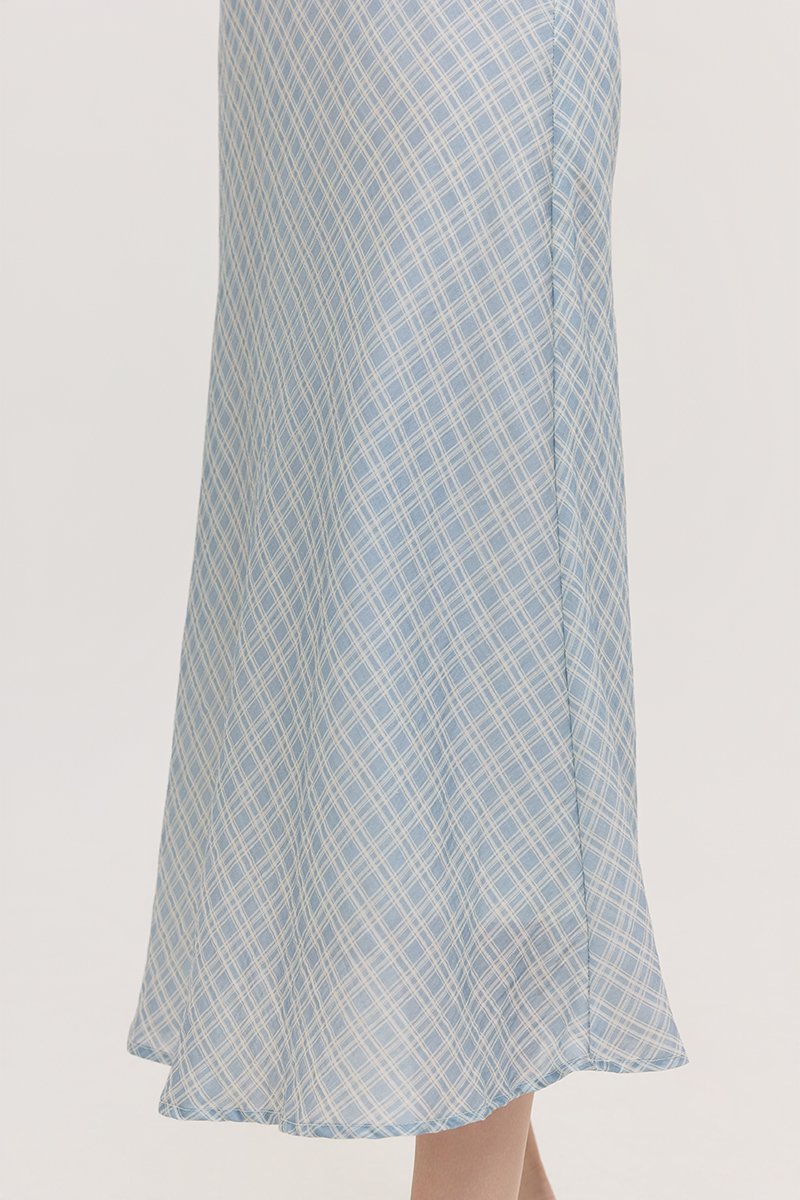 MAVIS CHECKERED BIAS SKIRT