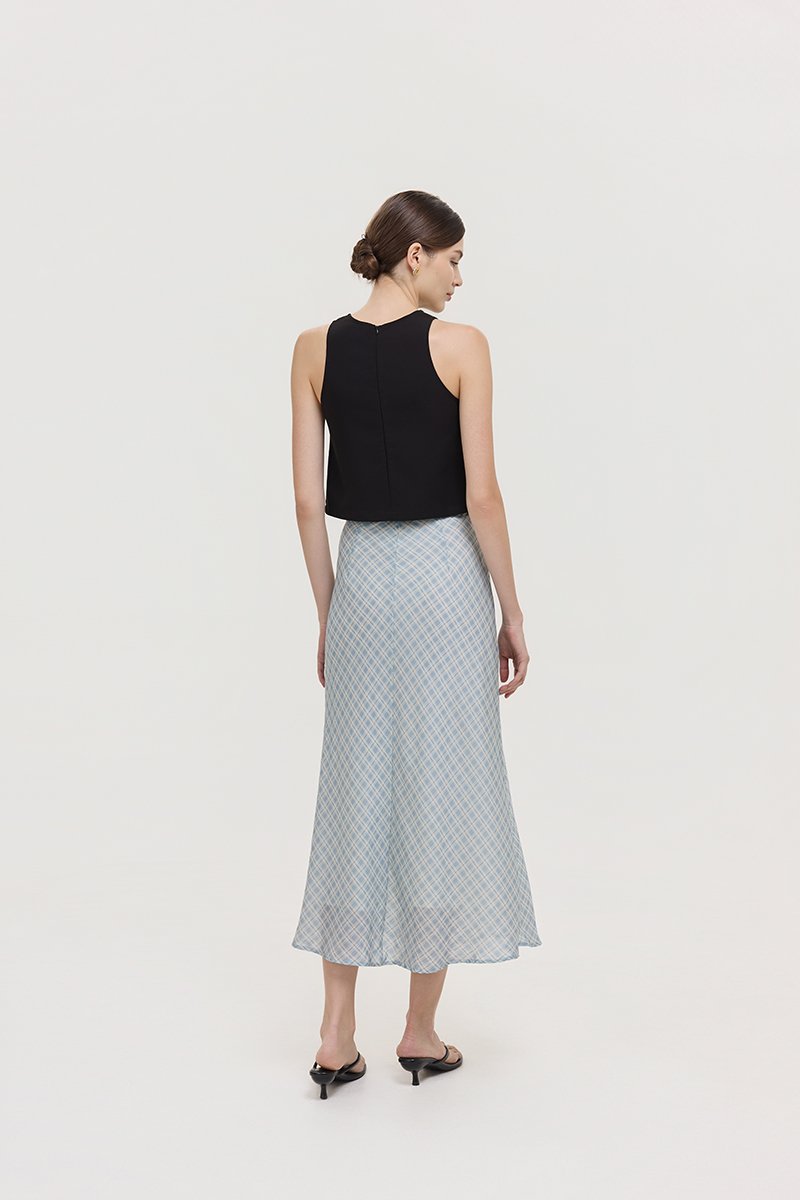 MAVIS CHECKERED BIAS SKIRT