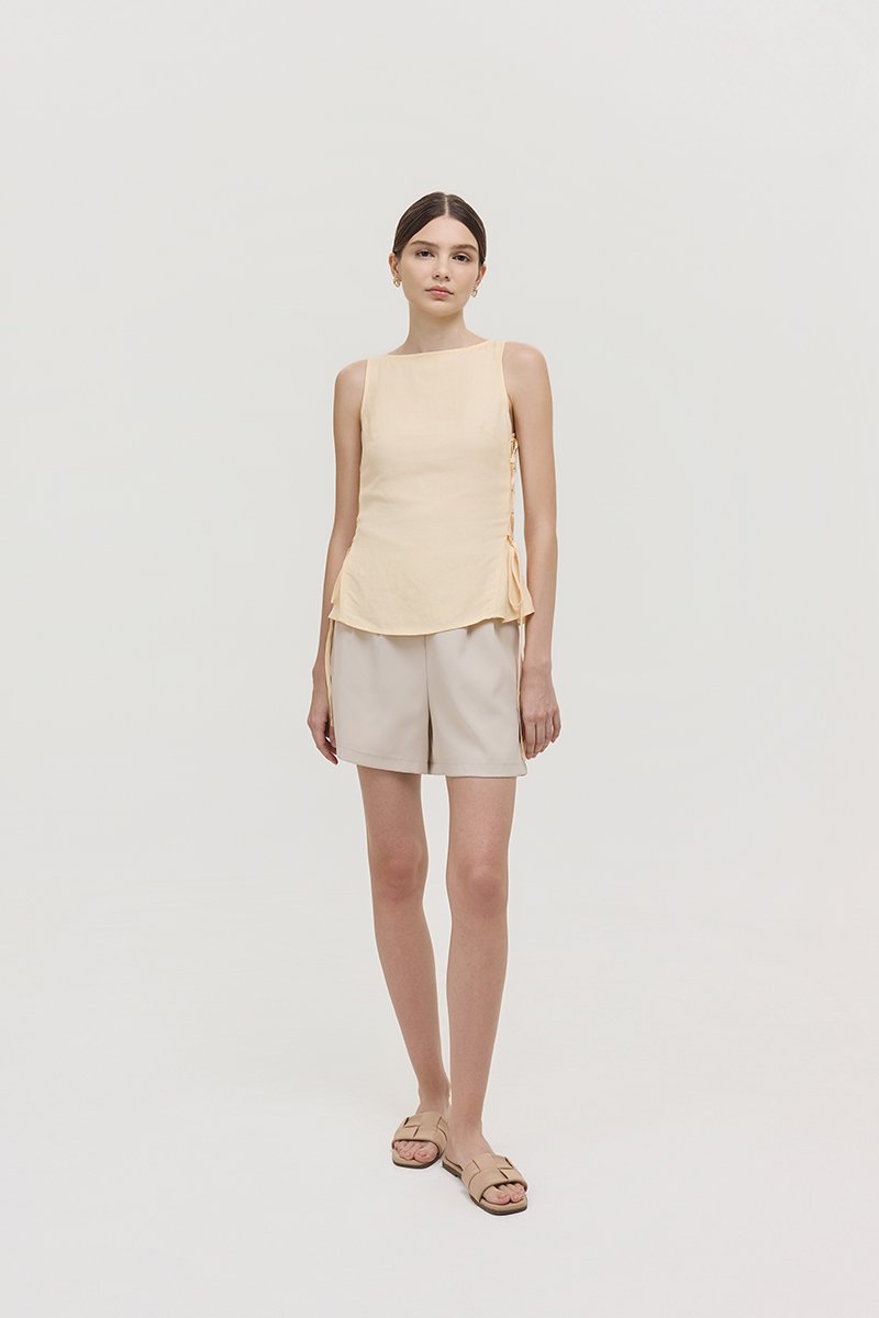 CIERRA SIDE TIE SLEEVELESS TOP