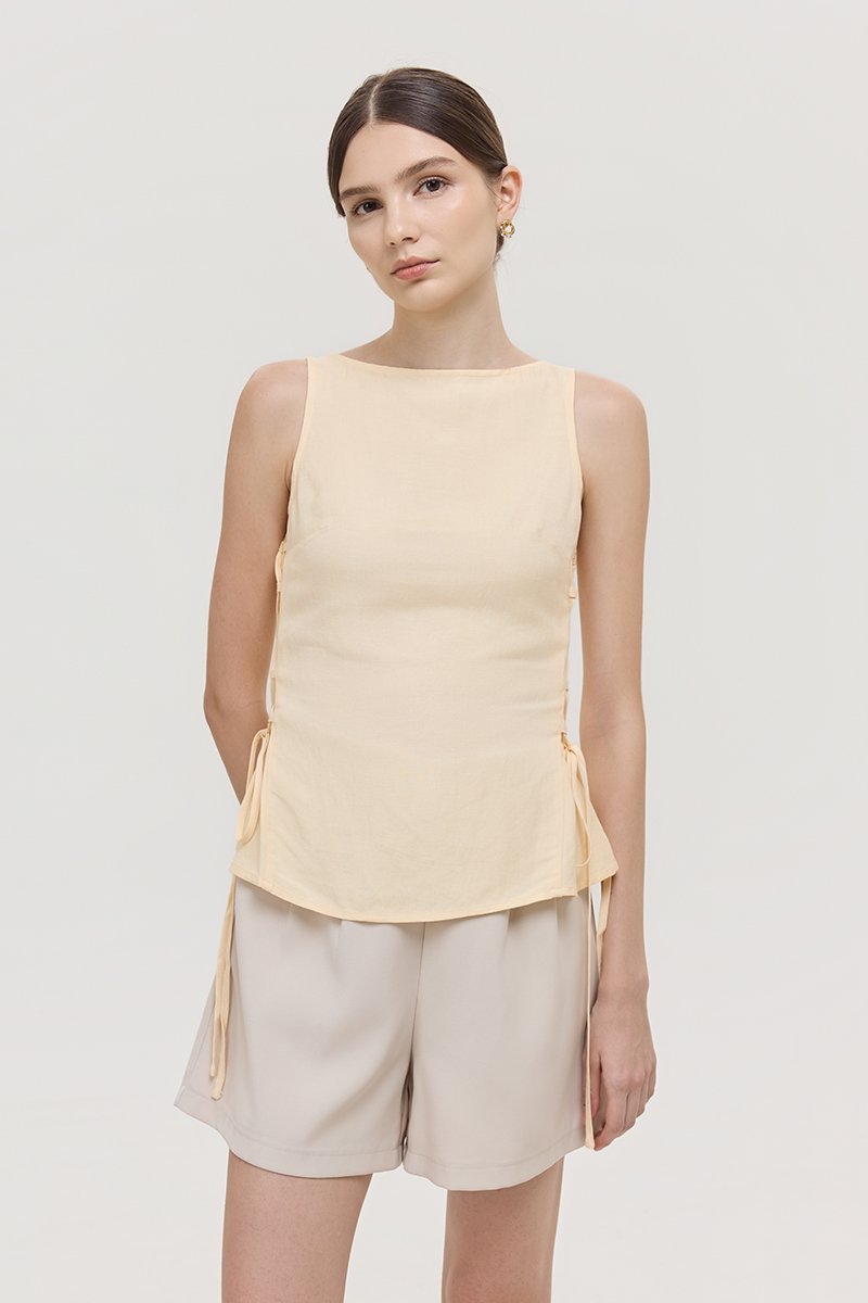 CIERRA SIDE TIE SLEEVELESS TOP