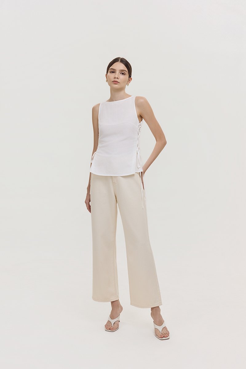 CIERRA SIDE TIE SLEEVELESS TOP