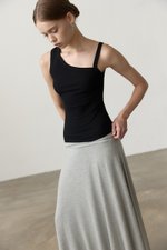 KYLEE TOGA ASYMMETRICAL RIBBED TOP