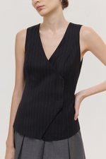 BENITA PIN STRIPED VEST TOP
