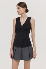 BENITA PIN STRIPED VEST TOP