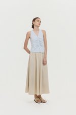 *PREORDER* KATIYA RUCHED LINEN TOP