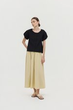 DYLIE COTTON LACE TRIM TOP