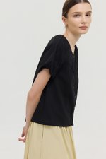 DYLIE COTTON LACE TRIM TOP