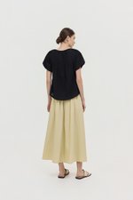 DYLIE COTTON LACE TRIM TOP