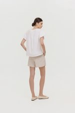 DYLIE COTTON LACE TRIM TOP