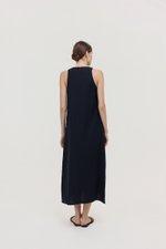 *PREORDER* RAYSA LINEN PLEATS HALTER DRESS W SASH