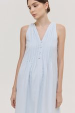 *PREORDER* RAYSA LINEN PLEATS HALTER DRESS W SASH