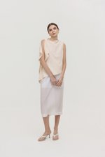 IMAYA DRAPED LINEN TOP